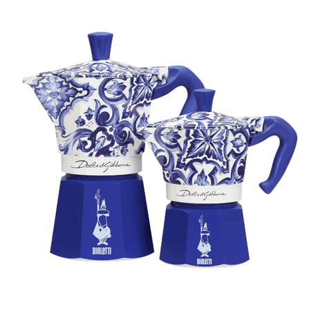 Bialetti - Moka Express 3 Tazze Blu Mediterraneo