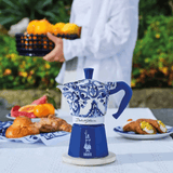 Bialetti - Moka Express 3 Tazze Blu Mediterraneo