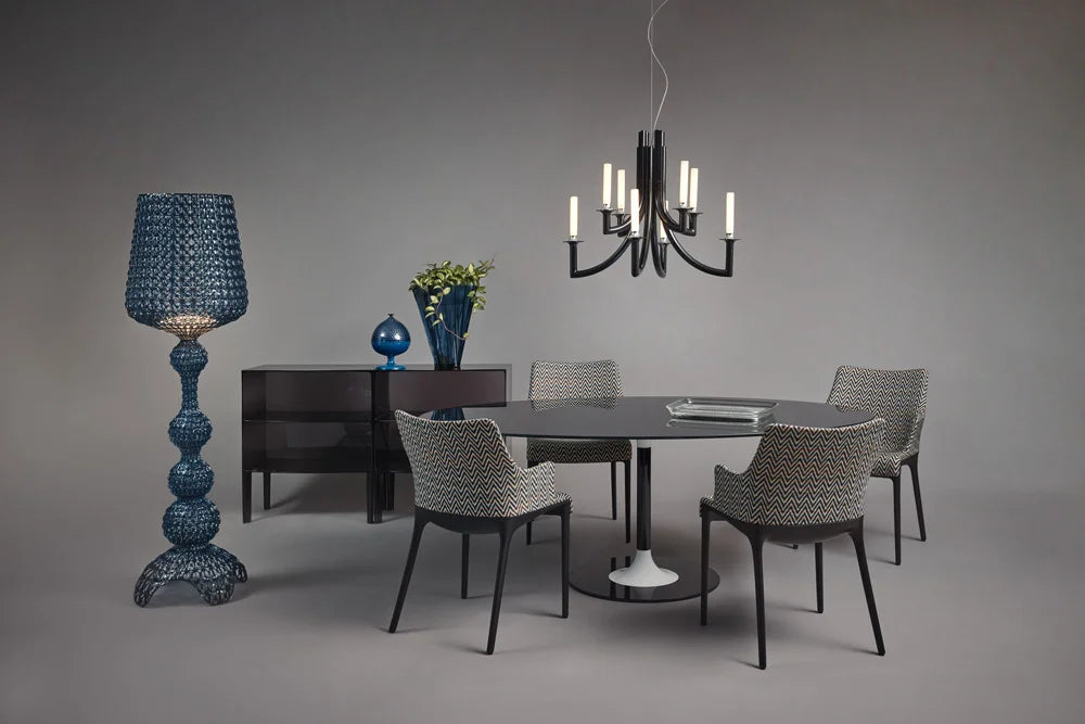 Kartell Kabuki Lampada da Terra Blu LED H 166 cm