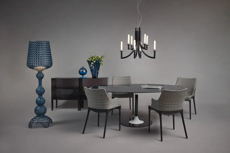 Kartell Kabuki Lampada da Terra Blu LED H 166 cm