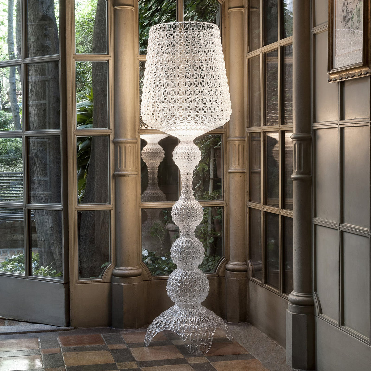Kartell Kabuki Lampada da Terra Trasparente LED H 166 cm
