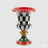 EDG Enzo De Gasperi -  Vaso Natalizio Scacchi Coppa H41 D27 cm