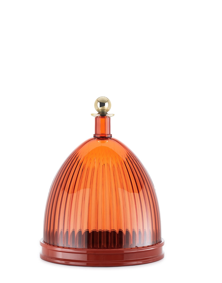 Kartell La Coupole Centrotavola Ambra-Mattone | Design Fabio Novembre
