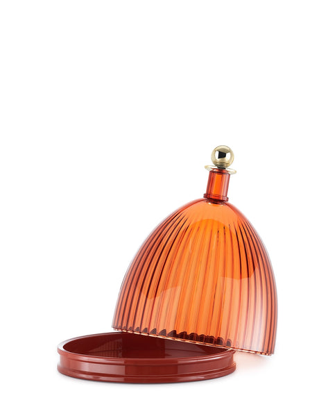 Kartell La Coupole Centrotavola Ambra-Mattone | Design Fabio Novembre
