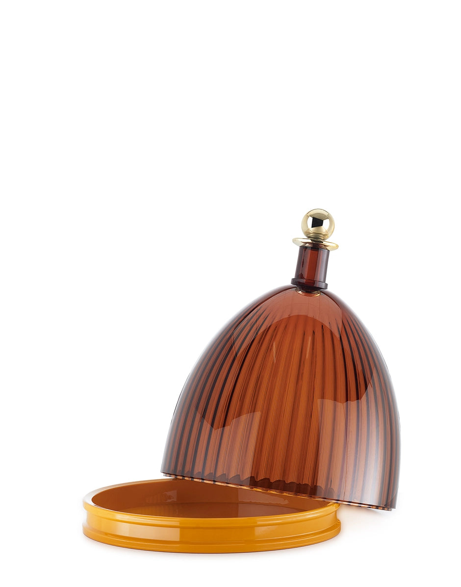 Kartell La Coupole – Centrotavola Cola Senape | Design Fabio Novembre