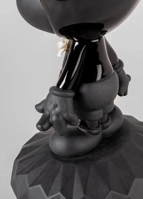 Lladró - Mickey Total Black - figura di Topolino