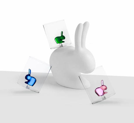 Ichendorf Milano – Qeeboo | Set 4 Pz. Bicchieri Coniglio Design Colorato