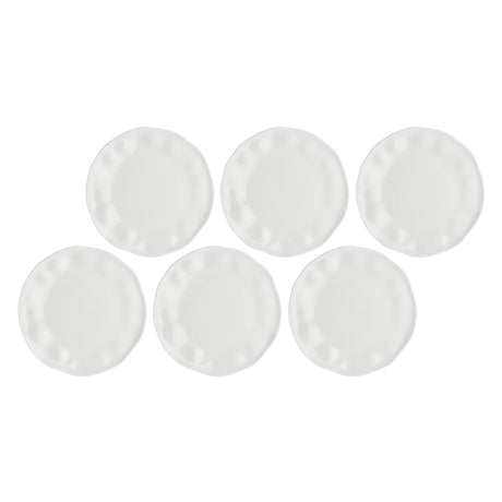 La porcellana bianca - Lunia - Piatto frutta 21,5 cm - Set da 6