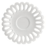 La porcellana bianca - Giulietta - Tazza Caffè con piattino Traforato - Set da 6 pz