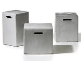 Gervasoni - Inout 41 - Tavolino/Pouf Bianco Cemento