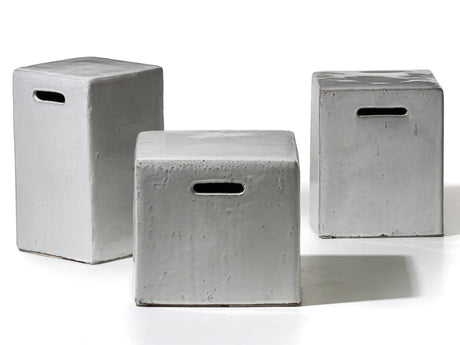 Gervasoni - Inout 41 - Tavolino/Pouf Bianco Cemento