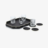Baccarat - Vassoio Octogone nero medio