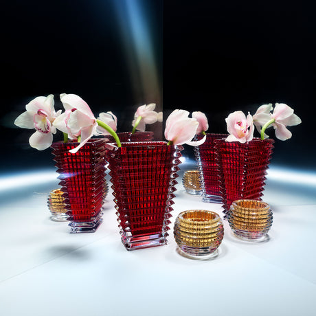Baccarat Eye - Vaso Rettangolare S in Cristallo Rosso