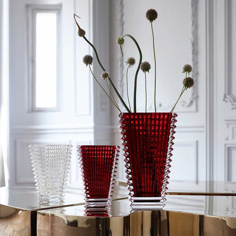 Vaso Cristallo Baccarat Eye Rettangolare 300 Rosso - Design Nicolas Triboulot