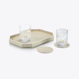 Baccarat - Sottobicchiere Octogone avorio - Set 4 pz