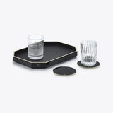 Baccarat – Vassoio Octogone Nero Grande