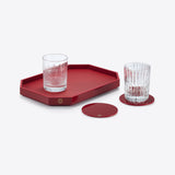 Baccarat – Vassoio Octogone Rosso Piccolo