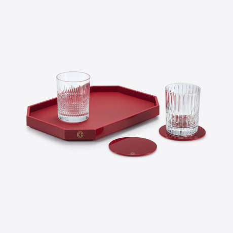 Baccarat – Vassoio Octogone Rosso Grande