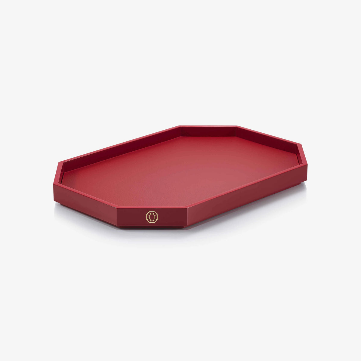 Baccarat - Vassoio Octogone rosso medio