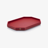 Baccarat - Vassoio Octogone rosso medio