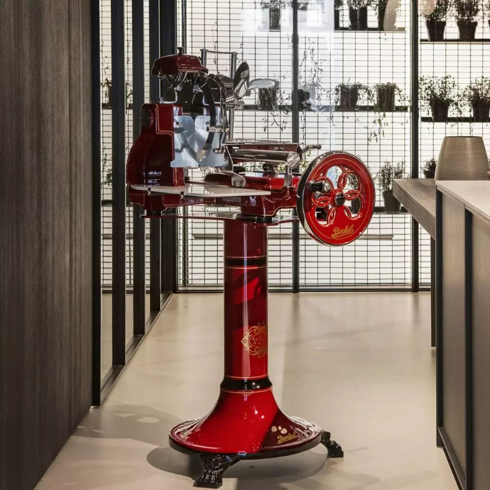 Berkel - Piedistallo rosso per affettatrice manuale a volano