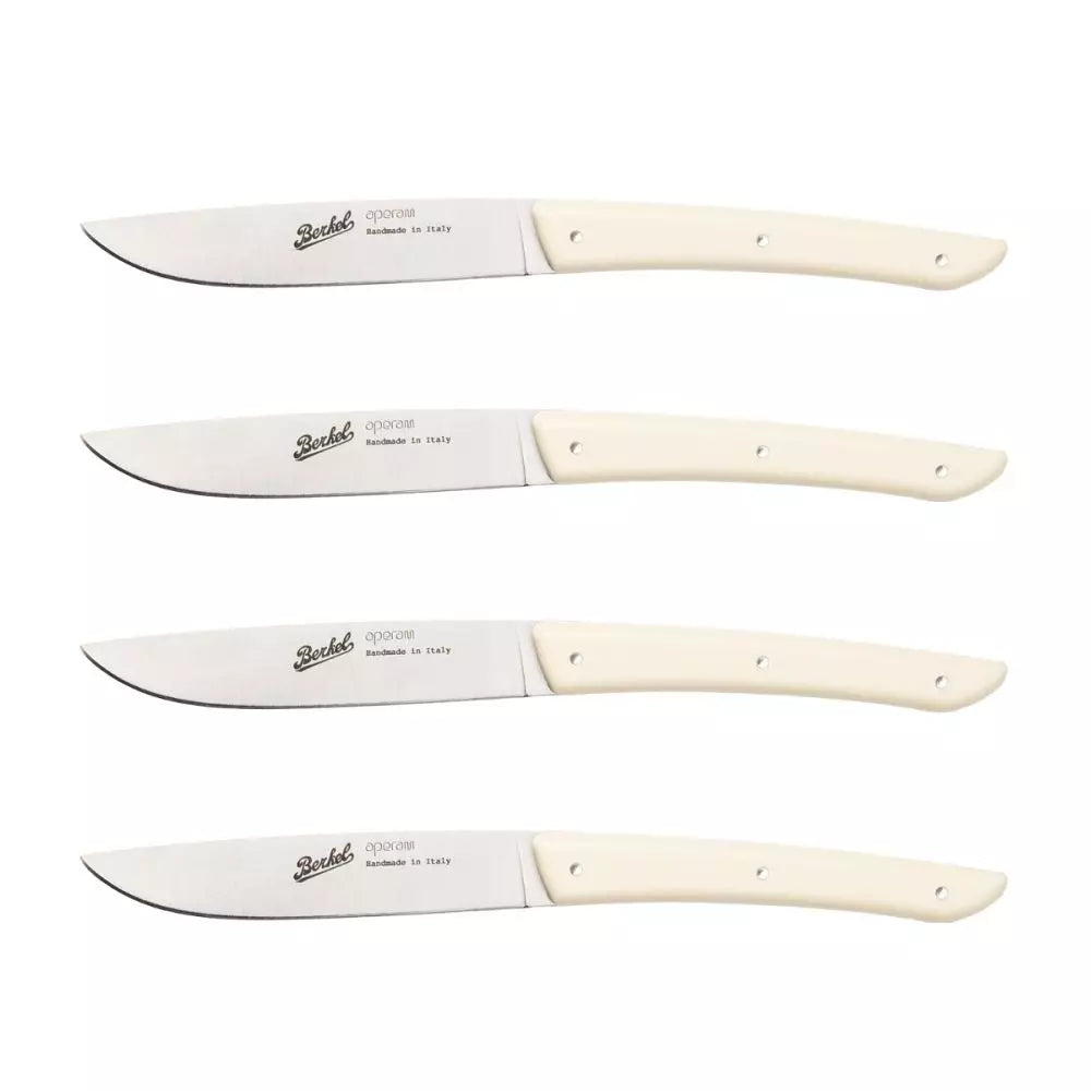 Berkel - Set 4 Coltelli Bistecca Color - Crema