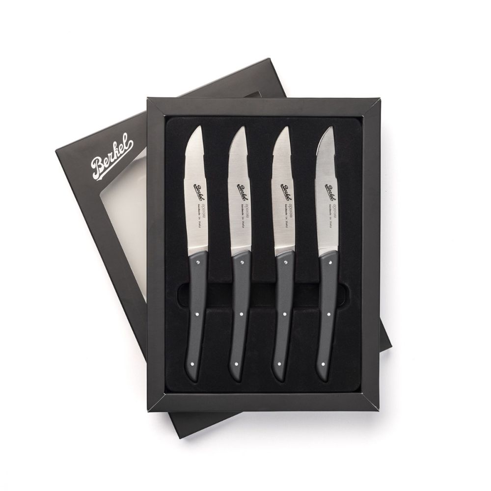 Berkel - Set 4 Coltelli Bistecca Color - Nero