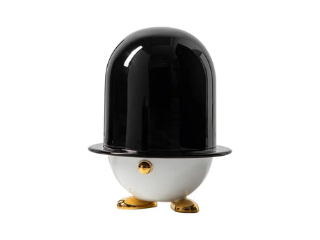 Mr. James modello 1842 di Bosa, scultura e contenitore in ceramica con cappello nero