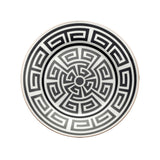GINORI 1735 - LABIRINTO NERO E PLATINO Servizio di piatti Set di 18 pezzi per 6 persone.