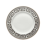 GINORI 1735 - LABIRINTO NERO E PLATINO Servizio di piatti Set di 18 pezzi per 6 persone.