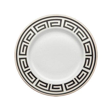 GINORI 1735 - LABIRINTO NERO E PLATINO Servizio di piatti Set di 18 pezzi per 6 persone.