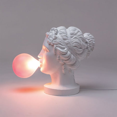 Seletti Grace Lamp – vista laterale con palloncino rosa