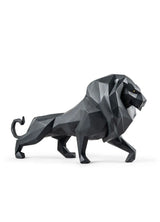 Lladró - Leone Nero Opaco - Collezione Origami