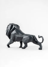 Lladró - Leone Nero Opaco - Collezione Origami