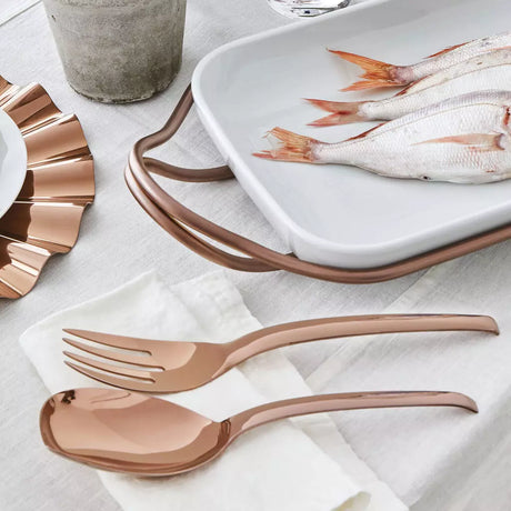 Sambonet - Living - Set 2 posate a servire PVD Copper
