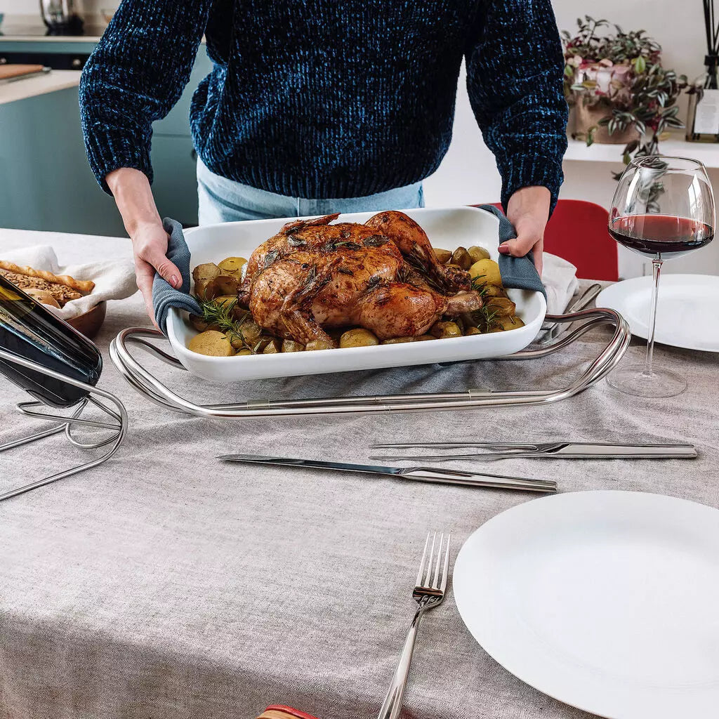 Sambonet - Living - Set forchettone e coltello arrosto Acciaio Mirror