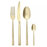 Sambonet - Rock - Servizio posate 24 pezzi Antique PVD Champagne