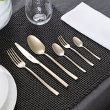 Sambonet - Rock - Servizio posate 24 pezzi Antique PVD Champagne