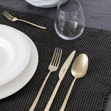 Sambonet - Rock - Servizio posate 24 pezzi Antique PVD Champagne