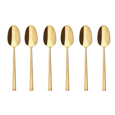 Sambonet - Rock - Set 6 cucchiaini caffè espresso PVD Gold