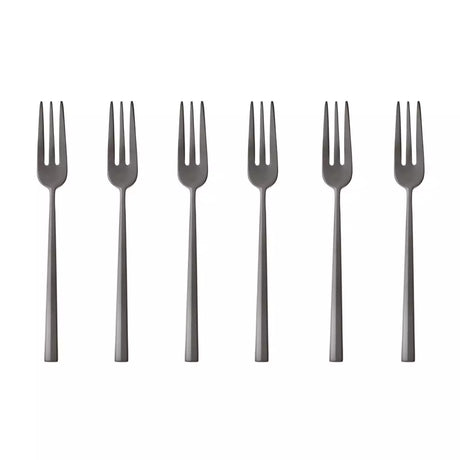 Sambonet - Rock - Set 6 forchettine dolce PVD Black