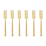 Sambonet - Rock - Set 6 forchettine dolce PVD Gold