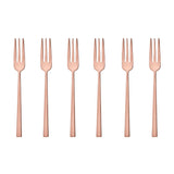 Sambonet - Rock - Set 6 forchettine dolce PVD Copper