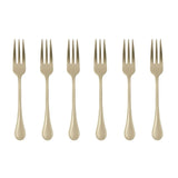 Sambonet - Royal - Set 6 forchettine dolce Antique PVD Champagne