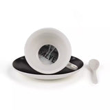 Seletti - Guiltless Minerva - Tazza tè con piattino e cucchiaino
