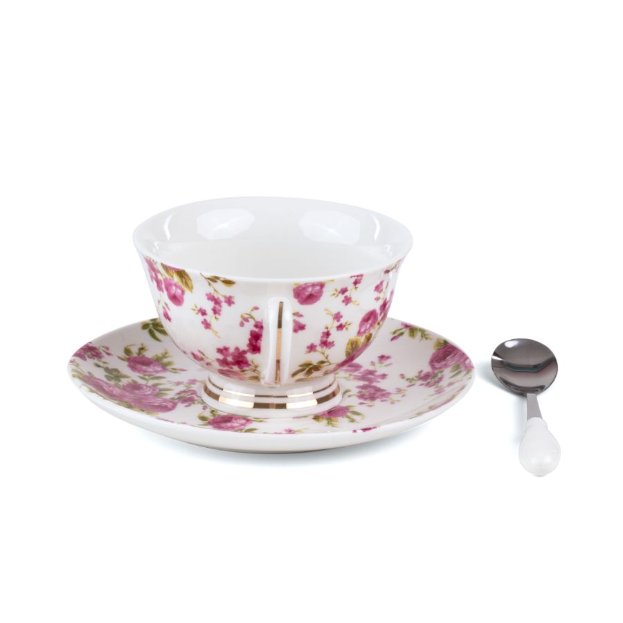 Seletti - Guiltless Rumina - Tazza Tè con Piattino e Cucchiaino