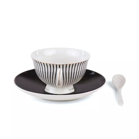 Seletti - Guiltless Bellona - Tazza tè con piattino e cucchiaino