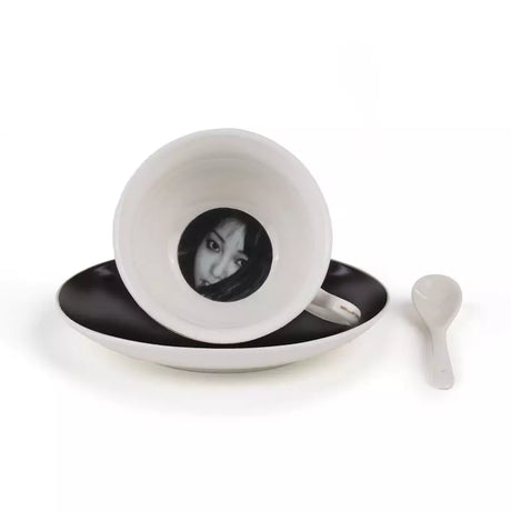 Seletti - Guiltless Bellona - Tazza tè con piattino e cucchiaino