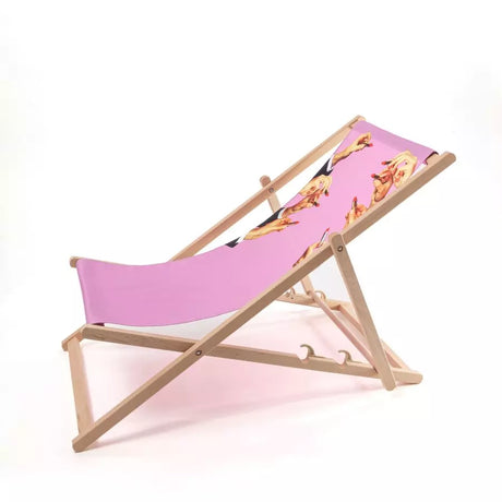 Seletti - Lipstick Pink - Sedia a sdraio pieghevole