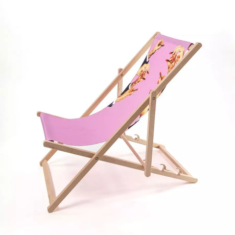 Seletti - Lipstick Pink - Sedia a sdraio pieghevole